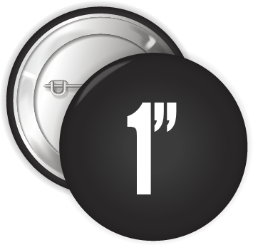 1" Pin Back Button | Button World