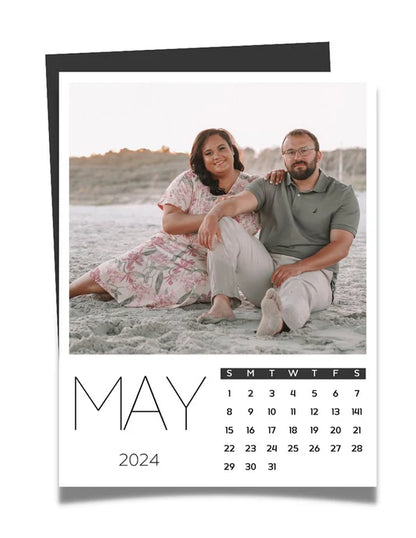 Custom Magnetic Calendar with Personalized Photos 2025