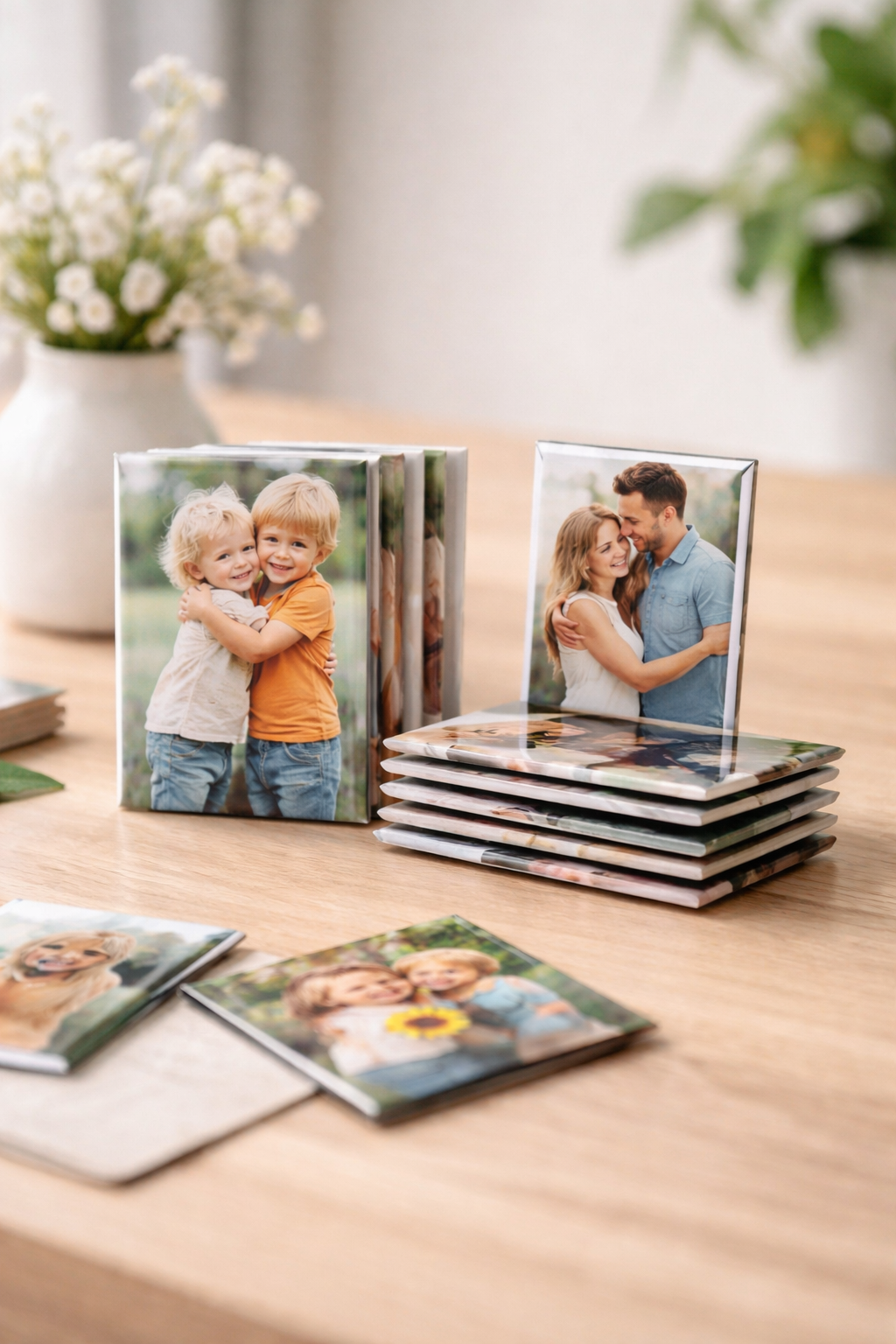 9 Custom Square Photo Magnets | Button World