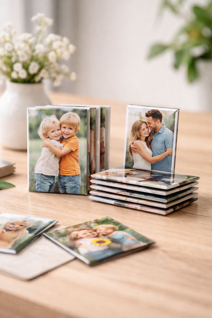 9 Custom Square Photo Magnets | Button World
