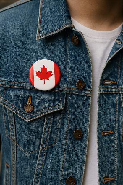 Canada Flag Pin Button Niagara