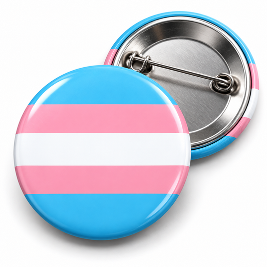 Transgender Pride Flag Pin-Back Button