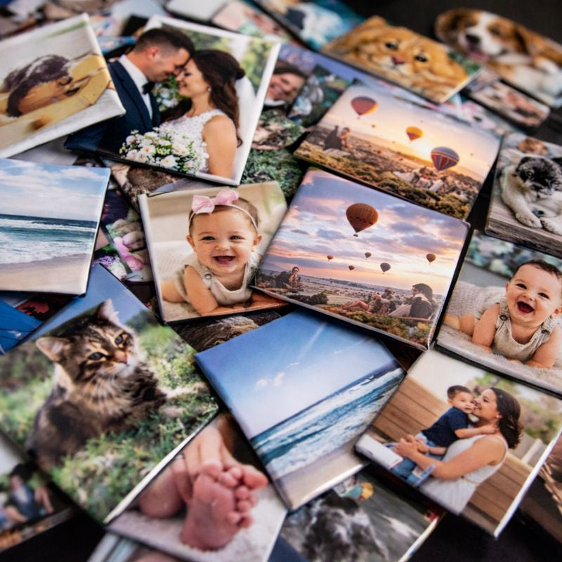9 Custom Square Photo Magnets | Button World